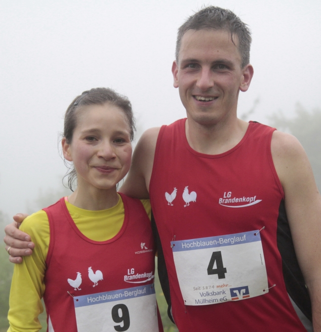 Nadia Dietz und Bruno Schumi - Hochblauen-Berglauf 2016